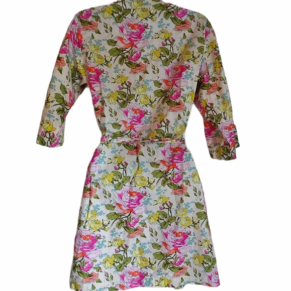 Floral Wrap Dress/Robe - Picture 3 of 7